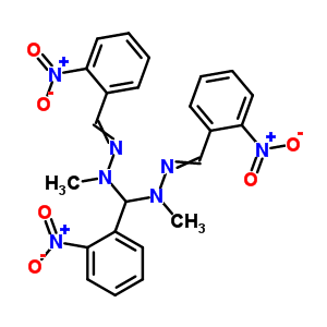 N,N-二甲基-1-(2-硝基苯基)-N,N-双[(2-硝基苯基)亚甲基氨基]甲烷二胺结构式_6971-96-6结构式