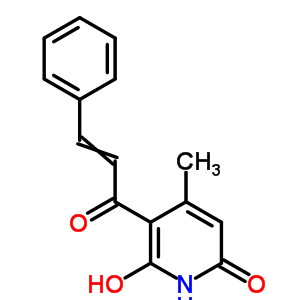 6-羟基-4-甲基-5-(3-苯基-2-丙烯基)-1H-吡啶-2-酮结构式_71169-42-1结构式