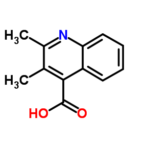 2,3-二甲基-4-喹啉羧酸结构式_7120-25-4结构式
