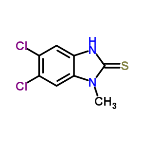 5,6-二氯-1-甲基-3H-苯并咪唑-2-硫酮结构式_71806-06-9结构式