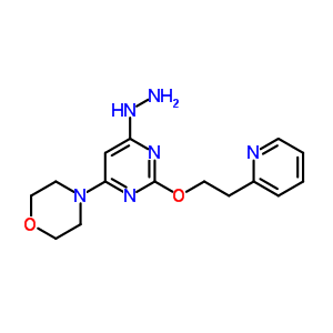 6-(4-吗啉)-2-[2-(2-吡啶)乙氧基]-4(1h)-嘧啶酮 肼酮结构式_719285-83-3结构式