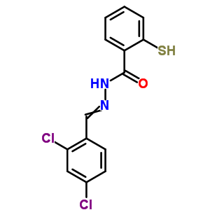 N-[(2,4-二氯苯基)亚甲基氨基]-2-磺酰基-苯甲酰胺结构式_7249-50-5结构式