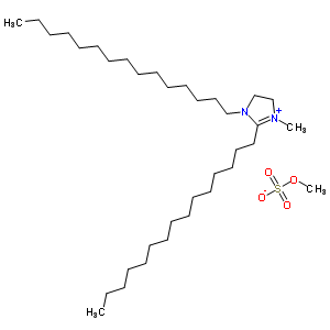 (2-C13-17-烷基-1-(2-C14-18-酰胺基乙基)-4,5-二氢-3-甲基咪唑鎓)硫酸甲酯盐结构式_72623-82-6结构式