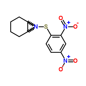 7-[(2,4-二硝基苯基)硫代]-7-氮杂双环[4.1.0]庚烷结构式_7274-20-6结构式