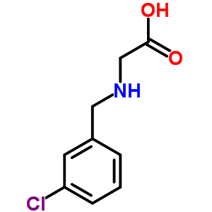 (9CI)-N-[(3-氯苯基)甲基]甘氨酸盐酸盐结构式_72761-90-1结构式