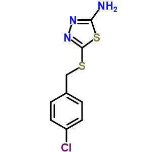 5-[(4-氯苯基)甲基磺酰基]-1,3,4-噻二唑-2-胺结构式_72836-33-0结构式