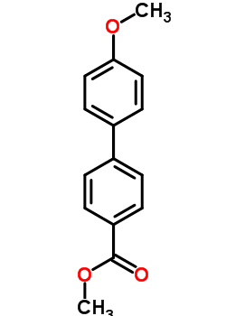 4-甲氧基[1,1-联苯]-4-羧酸甲酯结构式_729-17-9结构式