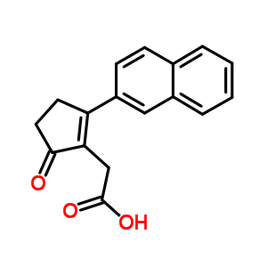2-(2-萘-2-基-5-氧代-1-环戊烯基)乙酸结构式_72925-19-0结构式