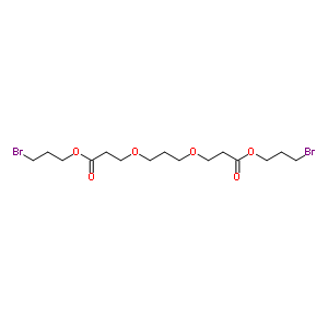 (9CI)-3,3-[1,3-丙烷二基双(氧基)]双-丙酸 双(3-溴丙基)酯结构式_73430-32-7结构式
