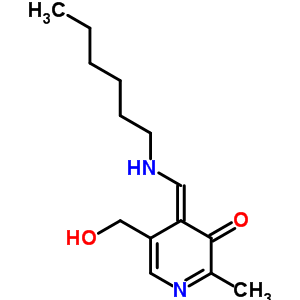 4-[(己基亚氨基)甲基]-5-羟基-6-甲基-3-吡啶甲醇结构式_7355-37-5结构式
