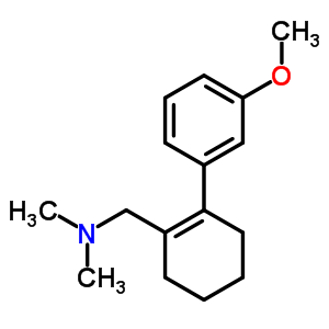 1-[2-(3-甲氧基苯基)-1-环己烯基]-N,N-二甲基甲胺结构式_73825-64-6结构式