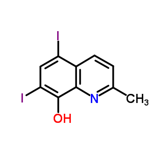 8-Quinolinol,5,7-diiodo-2-methyl- Structure,7385-90-2Structure