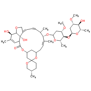 阿维菌素预混剂结构式_73989-17-0结构式