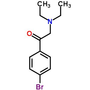 1-(4-溴苯基)-2-二乙基氨基-乙酮结构式_7402-09-7结构式