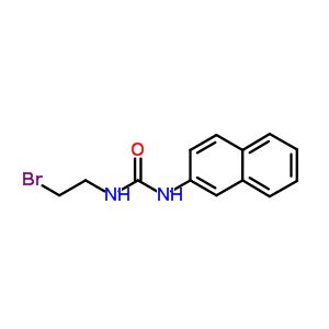 3-(2-溴乙基)-1-(2-萘)-脲结构式_7403-17-0结构式