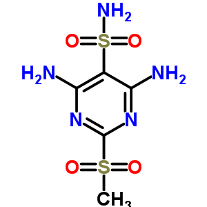 4, 6-Diamino-2-methylsulfonyl-5-pyrimidinesulfonamide Structure,74039-23-9Structure