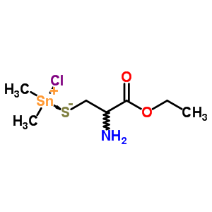 S-(氯二甲基锡)-L-半胱氨酸乙酯结构式_74058-32-5结构式