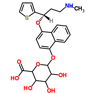 4-羟基度洛西汀 beta-D-葡糖苷酸结构式_741693-83-4结构式