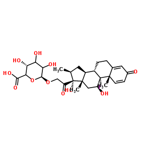 beta倍他米松beta-D-葡糖苷酸结构式_744161-79-3结构式