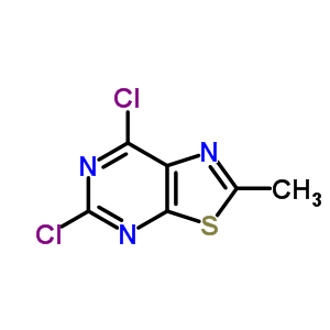 5,7-二氯-2-甲基-噻唑并[5,4-d]嘧啶结构式_7464-11-1结构式