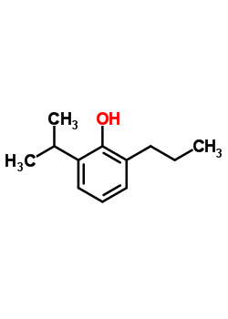 2-异丙基-6-丙基苯酚(丙泊酚杂质O)结构式_74663-48-2结构式