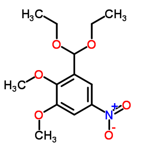 1-(二乙氧基甲基)-2,3-二甲氧基-5-硝基-苯结构式_7467-96-1结构式