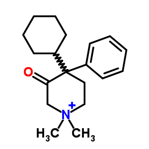 4-环己基-1,1-二甲基-4-苯基-5,6-二氢-2H-吡啶-3-酮结构式_7468-95-3结构式