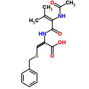 (9CI)-N-(N-乙酰基-2,3-二脱氢缬氨酰)-S-(苯基甲基)-L-半胱氨酸结构式_7474-77-3结构式