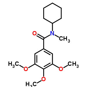 n-环己基-3,4,5-三甲氧基-n-甲基-苯甲酰胺结构式_74889-46-6结构式