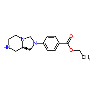 4-(六氢咪唑并[1,5-a]吡嗪-2(3h)-基)-苯甲酸乙酯结构式_7494-27-1结构式