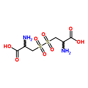 2-氨基-3-(2-氨基-2-羧基-乙基)磺酰基磺酰基-丙酸结构式_7504-46-3结构式