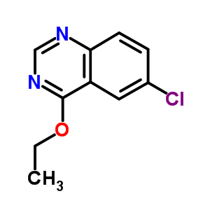 6-氯-4-乙氧基喹唑啉结构式_7505-75-1结构式