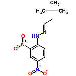 3,3-二甲基丁醛-2-(2,4-二硝基苯基)肼酮结构式_7509-78-6结构式