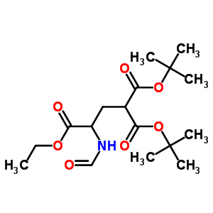 N-甲酰基gamma-羧基谷氨酸gamma,gamma-二-t-丁基3-乙酯结构式_75117-30-5结构式