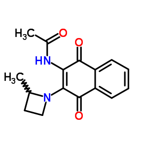 N-[3-(2-甲基氮杂啶-1-基)-1,4-二氧代-萘-2-基]乙酰胺结构式_7512-41-6结构式
