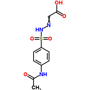 3-({[4-(Acetylamino)phenyl]sulfonyl}amino)-3-azaprop-2-enoic acid Structure,75968-26-2Structure
