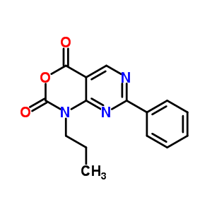 7-苯基-1-丙基-1H-嘧啶并[4,5-d][1,3]噁嗪-2,4-二酮结构式_76360-59-3结构式
