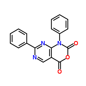 1,7-二苯基-1H-嘧啶并[4,5-d][1,3]噁嗪-2,4-二酮结构式_76360-78-6结构式