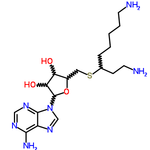 5-s-[6-氨基-1-(2-氨基乙基)己基]-5-硫代-腺苷酸结构式_76426-40-9结构式