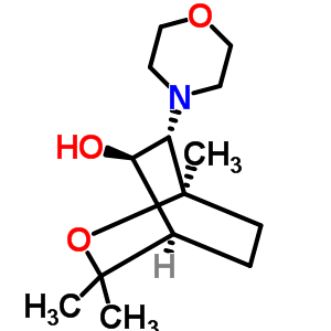 (1R,4r,5r,6s)-1,8,8-三甲基-6-吗啉-4-基-7-噁双环[2.2.2]辛烷-5-醇结构式_76735-21-2结构式
