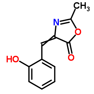 4-[(2-羟基苯基)亚甲基]-2-甲基-1,3-噁唑-5-酮结构式_76834-54-3结构式
