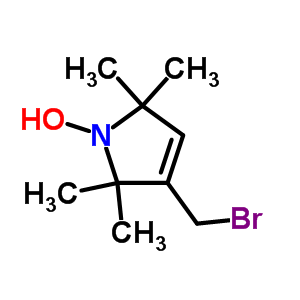 3-溴甲基-2,5-二氢-2,2,5,5-四甲基-1H-吡咯-1-基氧基结构式_76893-32-8结构式