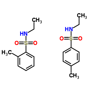 N-乙基甲苯磺酰胺(邻-,对-位的混合物)结构式_76902-32-4结构式