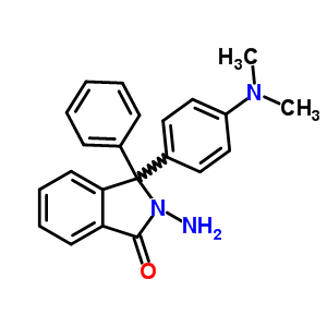 2-氨基-3-(4-二甲基氨基苯基)-3-苯基-异吲哚-1-酮结构式_76918-80-4结构式