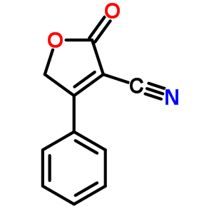 2-氧代-4-苯基-2,5-二氢-3-呋喃甲腈结构式_7692-89-9结构式