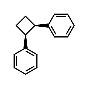 顺式-1,2-二苯基环丁烷结构式_7694-30-6结构式