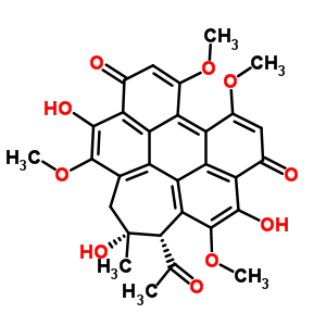 竹红菌甲素对照品结构式_77029-83-5结构式