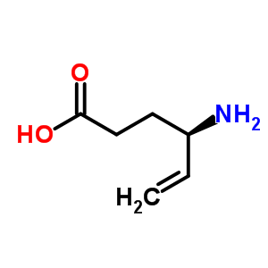 R(-)-gamma-乙烯基-gamma-氨基丁酸结构式_77162-51-7结构式