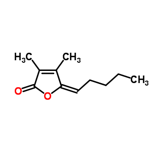 3,4-二甲基-5-戊基-2(5H)-呋喃酮结构式_774-64-1结构式