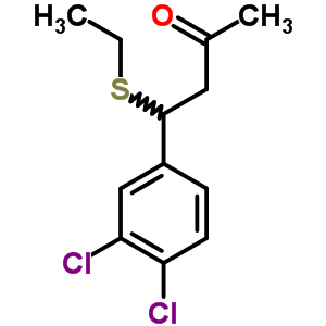 4-(3,4-Dichlorophenyl)-4-ethylsulfanyl-butan-2-one Structure,77921-31-4Structure